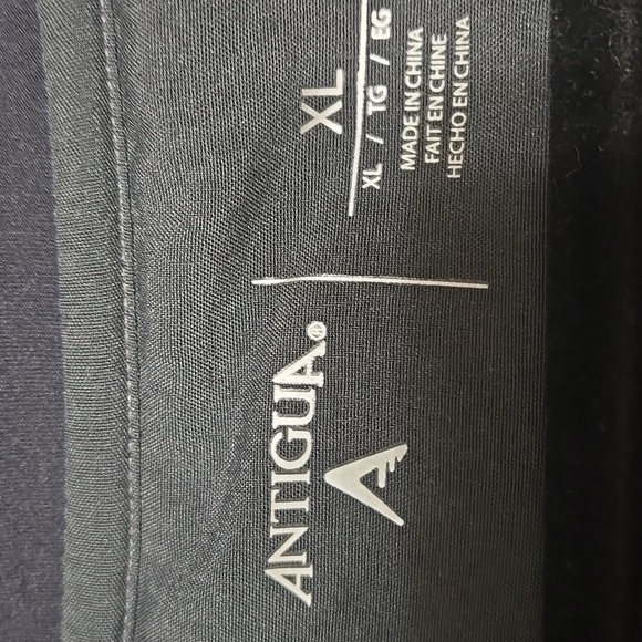 Antiqua Mens Clemson Orange Logo Heather Gray Zip Up Pullover Size XL - Picture 5 of 7